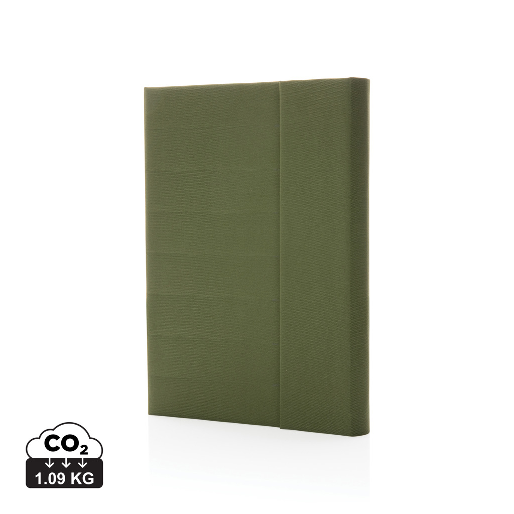 Carnet de notes personnalisé A5 fermeture magnétique Impact Vert 